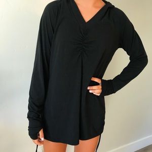 BLACK SWIM SUIT COVER UP